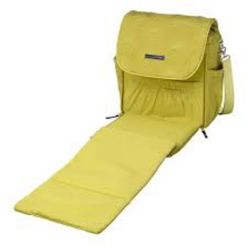 Petunia Pickle Bottom Boxy Backpack Diaper Bag Yellow Quilted